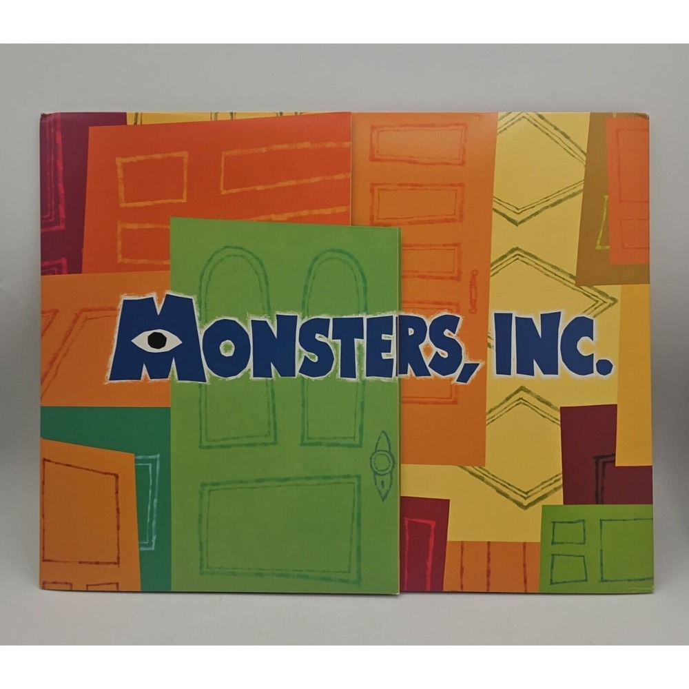 Disney Pixar Monsters Inc Exclusive Lithographs Portfolio Set 4 Prints 14”x11”